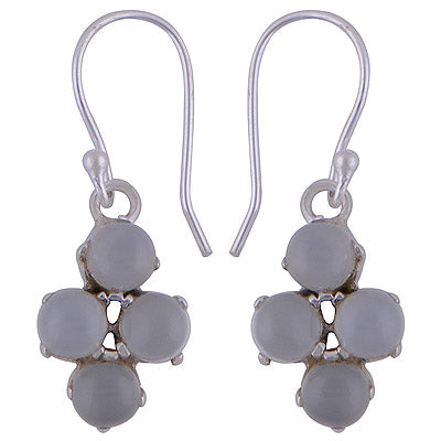925 Sterling Silver Aqua Chalcedony Earrings - R1501422-25