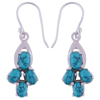 925 Sterling Silver Turquoise Earrings - R1501423-6