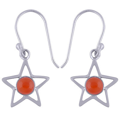 Carnelian 925 Sterling Silver Earrings - R1501426-21