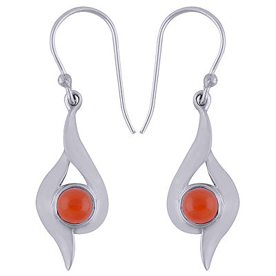 925 Sterling Silver Carnelian Earrings - R1501429-32