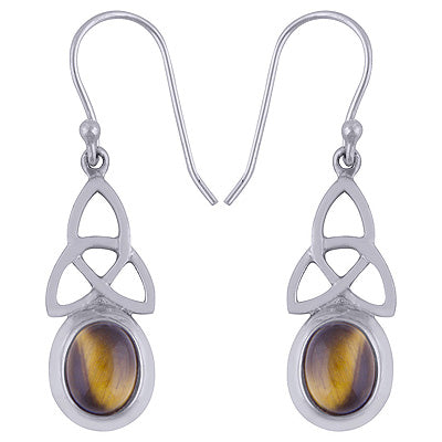 Tiger's Eye 925 Sterling Silver Earrings - R1501434-18