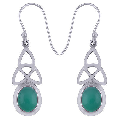 Green Onyx 925 Sterling Silver Earrings - R1501434-34
