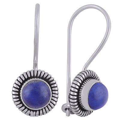 925 Sterling Silver Lapis Earrings - R1501437-106