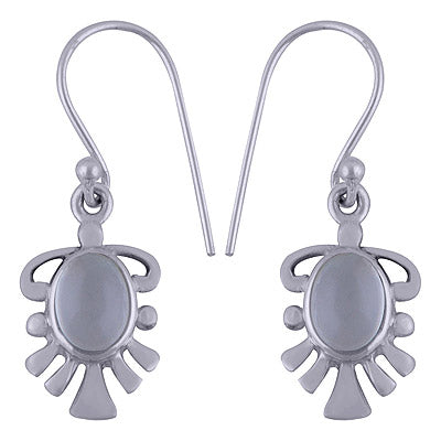 925 Sterling Silver Aqua Chalcedony Earrings - R1501469-25