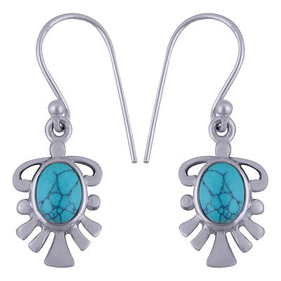 925 Sterling Silver Turquoise Earrings - R1501469-5
