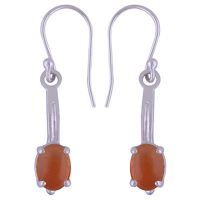 925 Sterling Silver Carnelian Earrings - R1501470-22