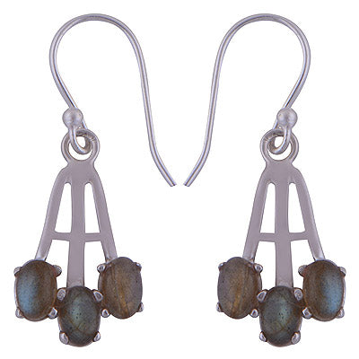 925 Sterling Silver Labradorite Earrings - R1501477-17