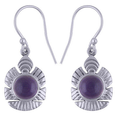925 Sterling Silver Amethyst Earrings - R1501539-1