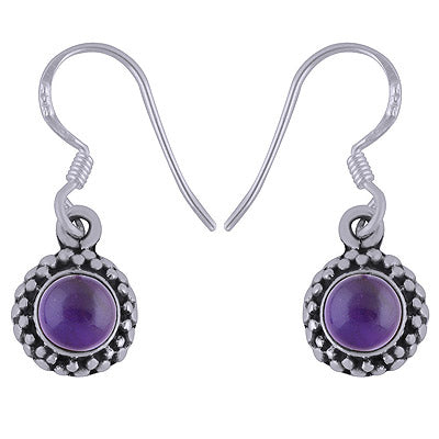 925 Sterling Silver Amethyst Earrings - R1501620-1