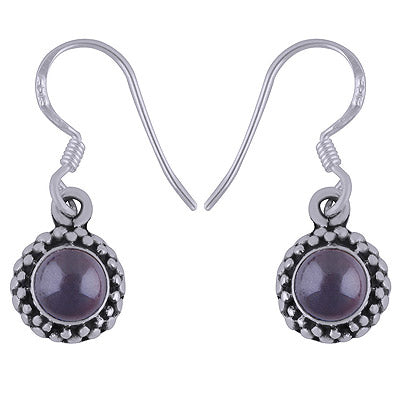 925 Sterling Silver Garnet Earrings - R1501620-7