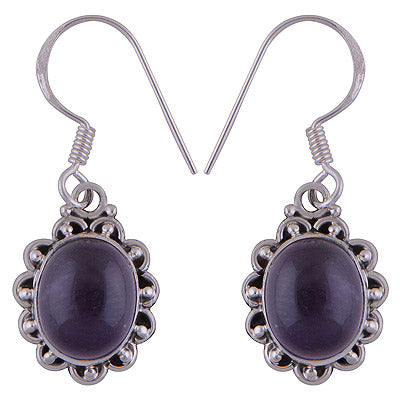 925 Sterling Silver Amethyst Earrings - R1501709-1