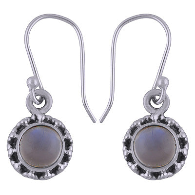 925 Sterling Silver Rainbow Moonstone Earrings - R1501732-2
