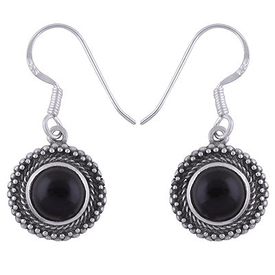 925 Sterling Silver Black Onyx Earrings - R1501740-8