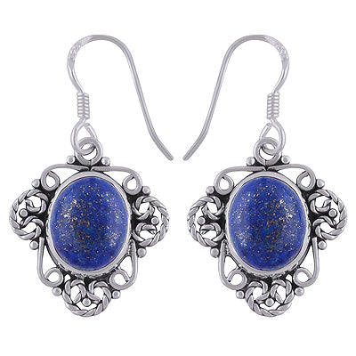 925 Sterling Silver Lapis Earring - R1501748-6