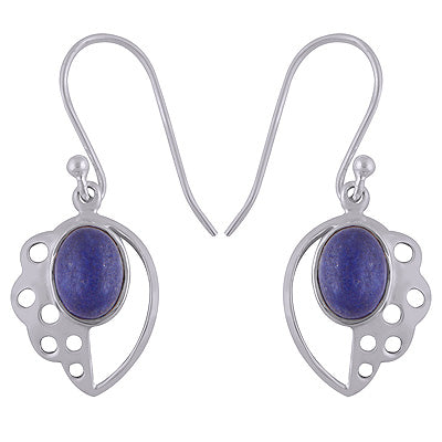 925 Sterling Silver Lapis Earring - R1501766-6