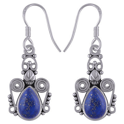 925 Sterling Silver Lapis Earring - R1501774-5