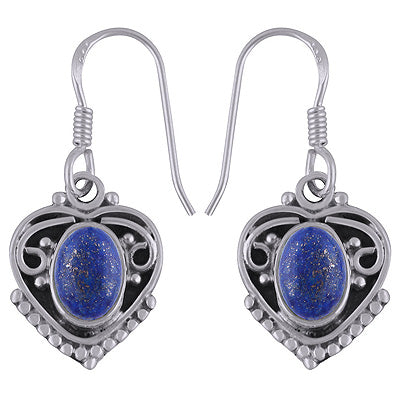 925 Sterling Silver Lapis Earrings - R1501794-6