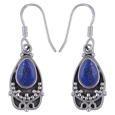 925 Sterling Silver Lapis Earrings - R1501797-6