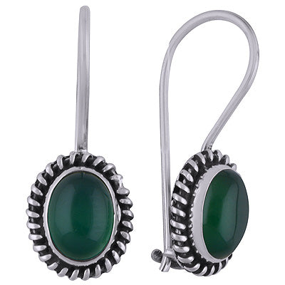 925 Sterling Silver Tiger's Eye Earrings - R1501814-7