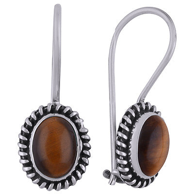 925 Sterling Silver Green Onyx Earrings - R1501814-8