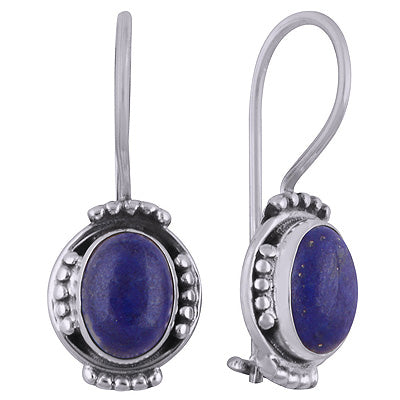 925 Sterling Silver Lapis Earrings - R1501815-6