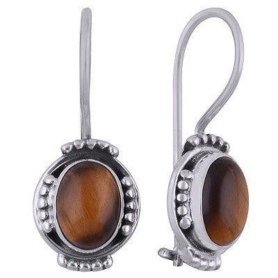 925 Sterling Silver Green Onyx Earrings - R1501815-8