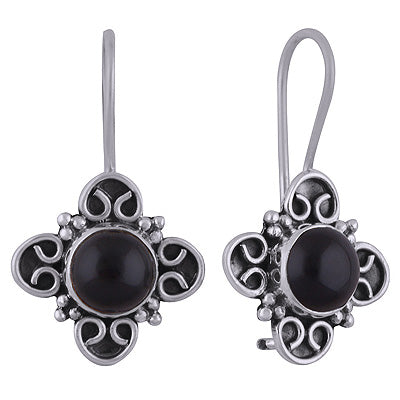 925 Sterling Silver Black Onyx Earrings - R1501818-9