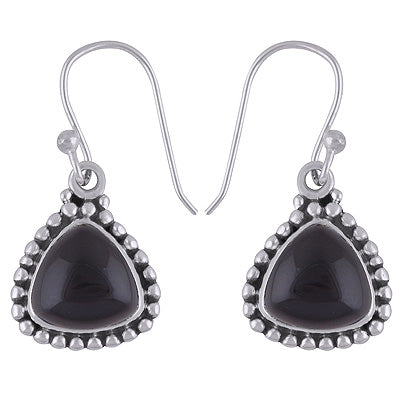 925 Sterling Silver Black Onyx Earrings - R1501842-10