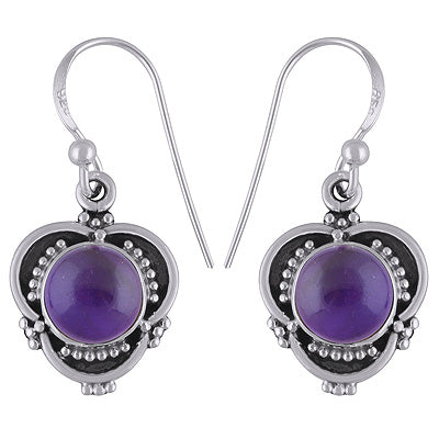 Amethyst 925 Sterling Silver Earrings - R1501855-1