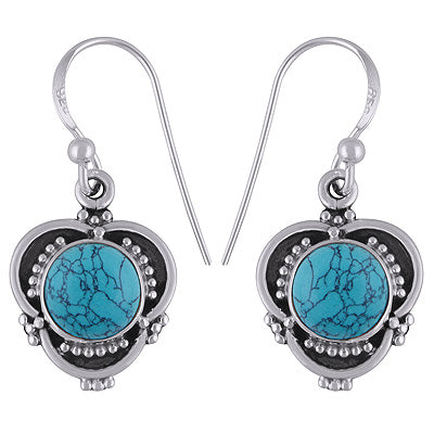 Turquoise 925 Sterling Silver Earrings - R1501855-3