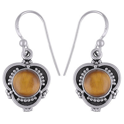 Tiger's Eye 925 Sterling Silver Earrings - R1501855-9