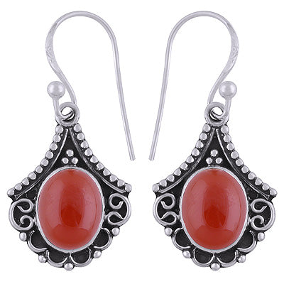 Carnelian 925 Sterling Silver Earrings - R1501859-7