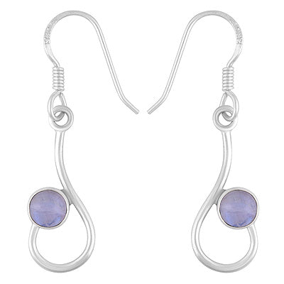 Gorgeous Design Rainbow Moonstone Round Shape 925 Sterling Solid Silver Dangle Earrings - R1501882-4
