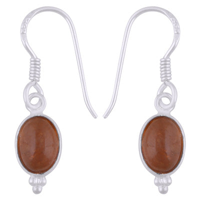 Gorgeous With Rawa Bezel Tourmaline Oval Shape 925 Sterling Solid Silver Dangle Earrings - R1501986-4