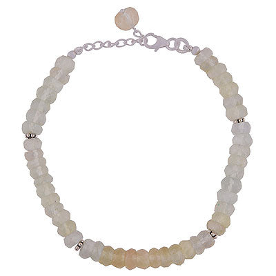 925 STERLING SILVER PREHNITE BRACELET - R2300240-779