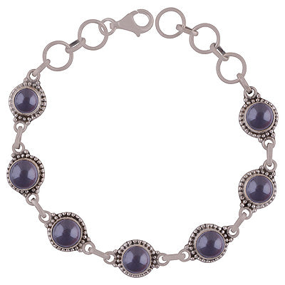 925 STERLING SILVER GARNET BRACELET - R2400072-2