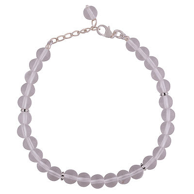 Beautiful Rawa In Between Loaded Gemstones Crystal Round Shape 925 Sterling Solid Silver Bracelet - R2400265-387