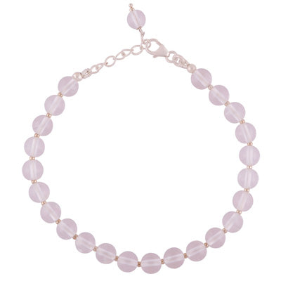 Stunning Rawa Between Crystal Round Shape 925 Sterling Solid Silver Bracelet - R2400266-90
