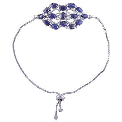 925 STERLING SILVER LAPIS BRACELET - R2400499-11
