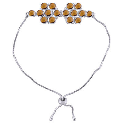 925 STERLING SILVER Tiger's Eye BRACELET - R2400500-12