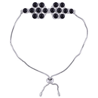 925 STERLING SILVER BLACK ONYX BRACELET - R2400500-14