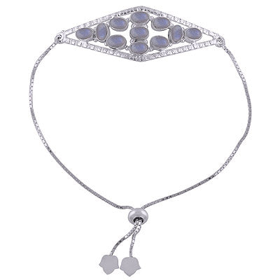925 STERLING SILVER Rainbow Moonstone BRACELET - R2400505-7