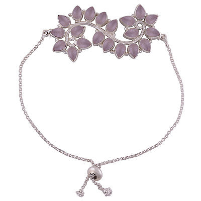 925 STERLING SILVER ROSE QUARTZ BRACELET - R2400509-13
