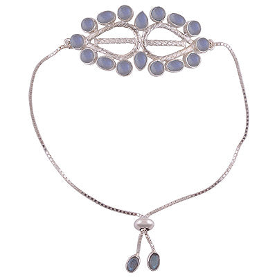 925 STERLING SILVER Rainbow Moonstone,LABRADORITE BRACELET - R2400510-8