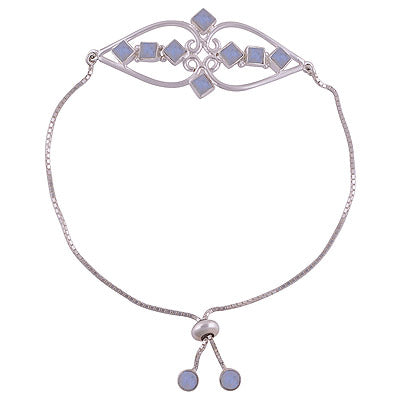 925 STERLING SILVER Rainbow Moonstone BRACELET - R2400511-5
