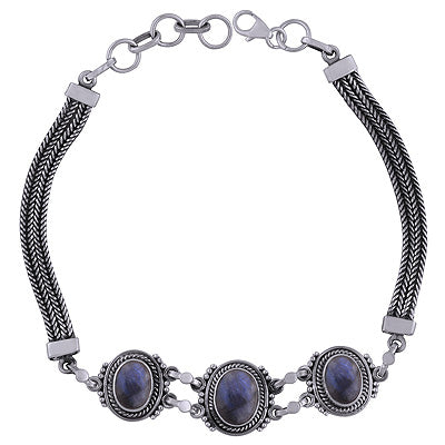925 STERLING SILVER LABRADORITE BRACELET - R2400513-5