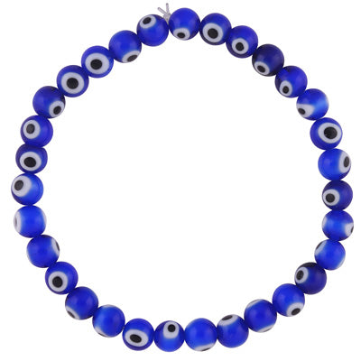 Stunning Gemstone Beads Evil Eye Round Shape Stone Bracelets - R2400528-1