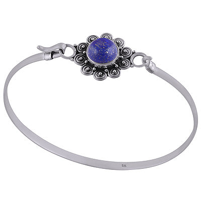 925 Sterling Silver Lapis Bangle - R2800149-5