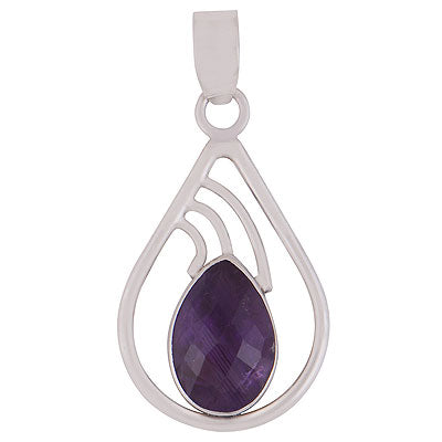 Amethyst 925 Sterling Silver Pendant - R300211-1