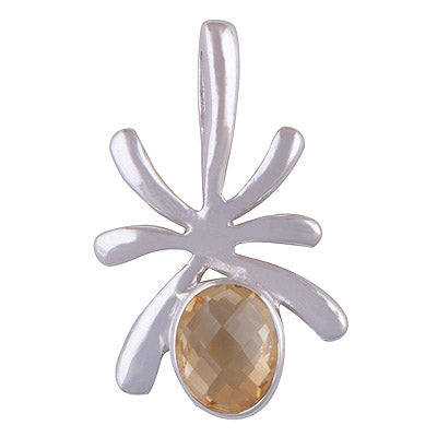 Citrine 925 Sterling Silver Pendant - R300367-28